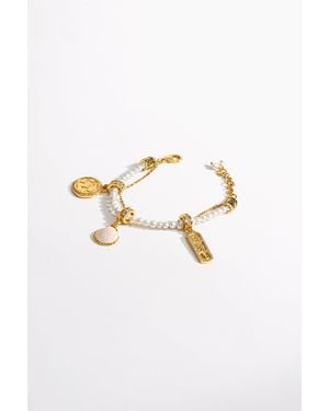 CAMILLA Gypset Glitterati Charm Bracelet - White