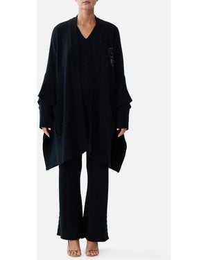 CAMILLA Cashmere Knit Oversized Layer Night Garden - Black