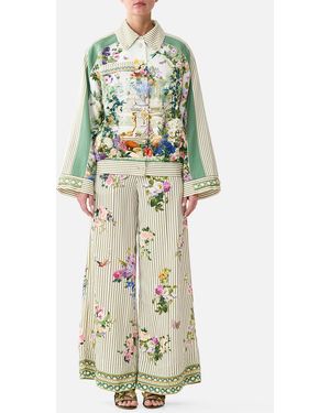 CAMILLA Scarf Belt Wide Leg Pant Art For The Empress - White