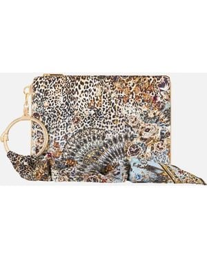CAMILLA Ring Scarf Clutch Fiesta, Siesta, Repeat - White