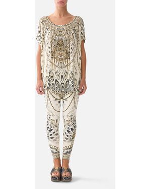 CAMILLA Loose Fit Tee Lady Lionheart - White