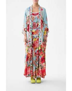 CAMILLA Kimono Layer With Collar Papers And Curious Capers - White