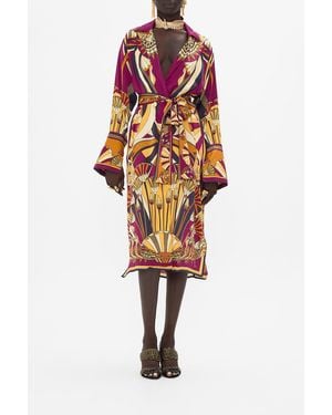 CAMILLA Split Cuff Soft Coat Desert Delirium - Purple