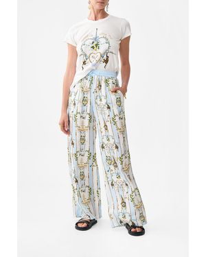 CAMILLA Lounge Pant Venus On A Vespa - White
