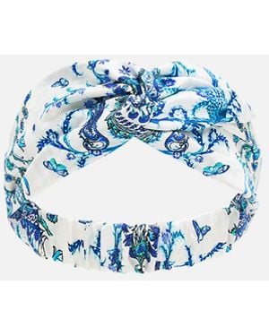CAMILLA Woven Twist Headband Isnik Lullaby - Blue