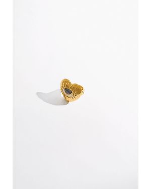 CAMILLA Bohemian Babylon Heart Eye Ring - Metallic