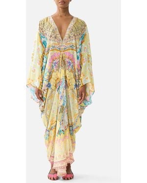 CAMILLA T Shape Long Kaftan Barcelona Beb√ - Metallic