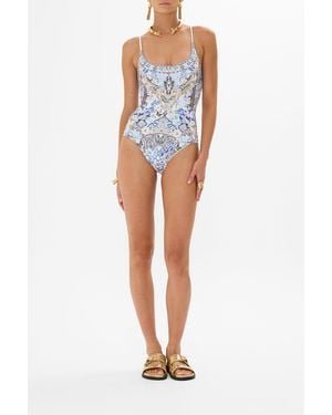 Camilla eBoutique Scoop Neck One Piece Al Manial Palace Memoirs - Blue