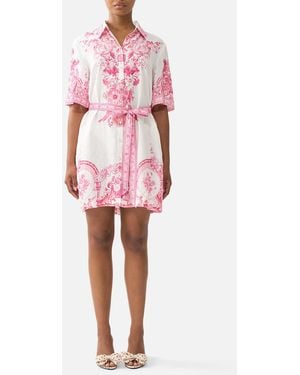CAMILLA Short Shirt Dress Livin La Vida Rosa - Red