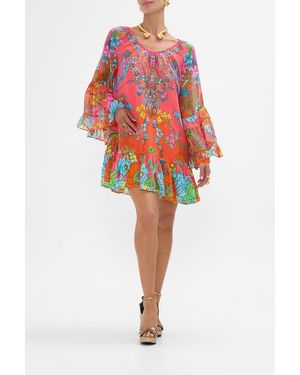 CAMILLA Embroidered Ever After A-Line Frill Mini Dress | Lyst CAMILLA Embroidered Ever After A-Line Frill Mini Dress | Lyst