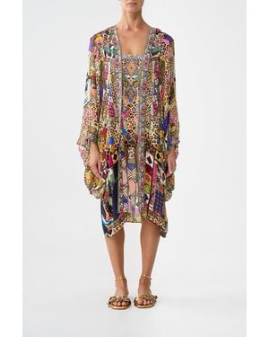 CAMILLA Dramatic Sleeve Cocoon Layer Embroidered Ever After - Multicolour