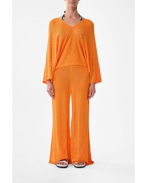 CAMILLA Super Wide Flare Pant Basked - Orange