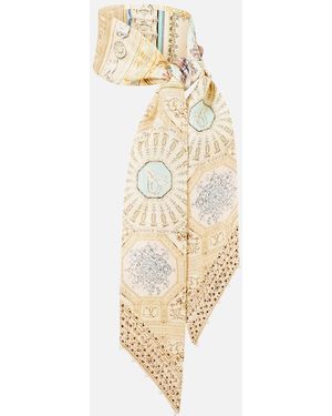 CAMILLA Skinny Neck Scarf A Beloved Boudoir - White