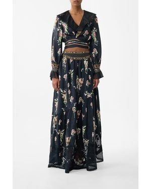 CAMILLA Skirt With Shaped Seam Noble Endeavours - Black