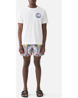 CAMILLA Relaxed Heavyweight Crew Neck Tee España Nirvana - White