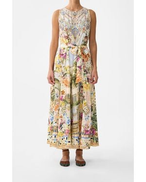 CAMILLA Flared Jumpsuit The Architects Of Alcázar - Metallic