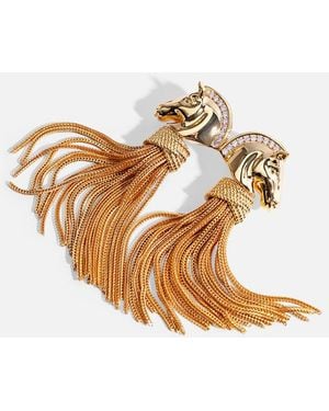 CAMILLA Savage Beauty Tassel Earrings - White