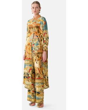 CAMILLA Minimal Wide Leg Pant Life's Rich Tapestry - Metallic