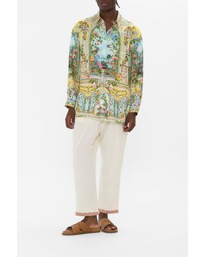 CAMILLA Long Sleeve Oversized Shirt Tales Of Topkapi Palace - Yellow