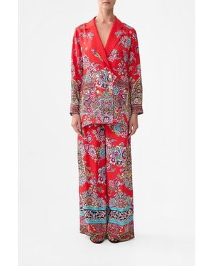 CAMILLA Double Breasted Soft Jacket Artisans Of Anatolia - Red
