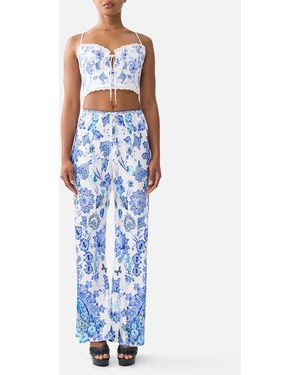 CAMILLA Bias Cut Drawstring Pant All About That Lace - Blue