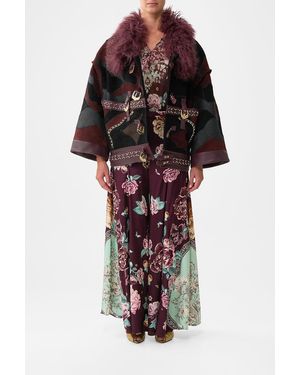 CAMILLA Drop Sleeve Panelled Jacket If These Tiles Could Talk - Multicolour