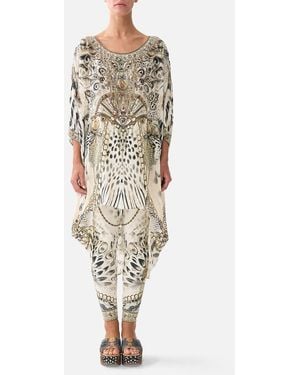 CAMILLA Scoop Back Hem Dress Lady Lionheart - Natural