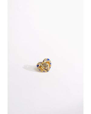 CAMILLA Artisan Artillery Heart Ring - White