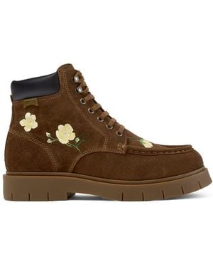 Camper Ankle Boots - Brown