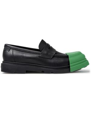Camper Junction Leather Loafers - Black