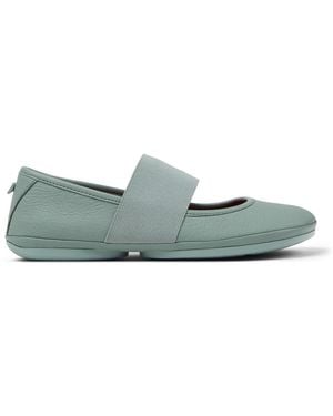 Camper E Ballerinas aus Nubukleder - Grün