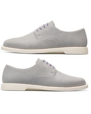 Camper Women's Multi-coloured Lace-up Shoe. - Grey
