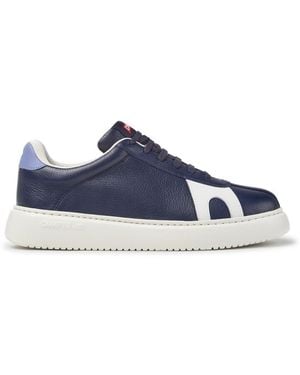 Camper Dark Blue Suede And Leather Trainers