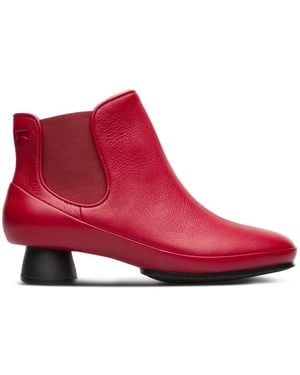 Camper Red Ankle Boot