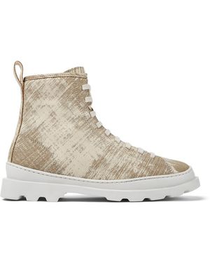 Camper Ankle Boots - Natural