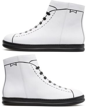 Camper Ankle Boots - White