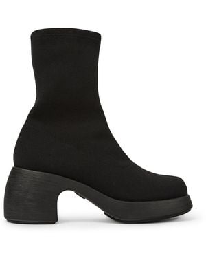 Camper Black Textile Boots