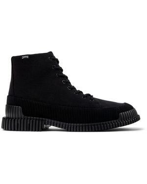 Camper Pix Combat Boot - Black