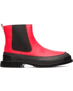 Camper Ankle Boots - Red