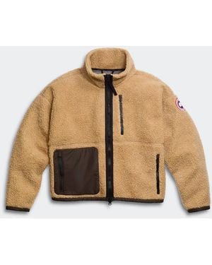 Canada Goose Simcoe Zip Up Fleece Jacket - Natural