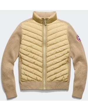 Canada Goose Hybridge Down-Paneled Wool Jacket - Natural