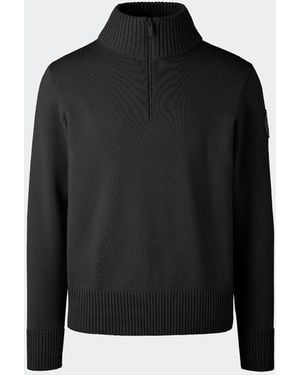 Canada Goose Rosseau Â¼ Zip Jumper - Black