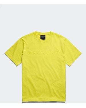 Canada Goose Vantage Embroidered T-Shirt - Yellow