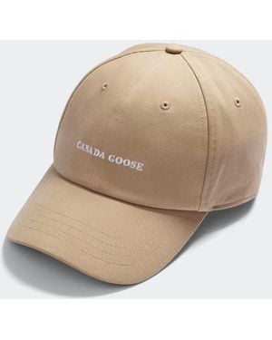 Canada Goose Stretch-Cotton Logo Baseball Cap - Natural