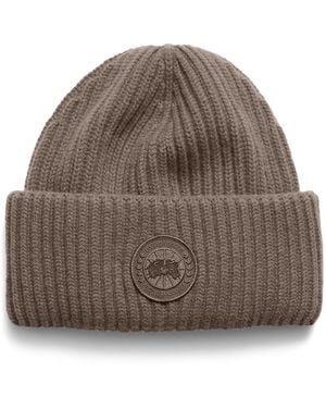 Canada Goose Cashmere Blend Double Fold Toque - Brown