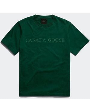Canada Goose Vantage Embroidered T-Shirt - Green