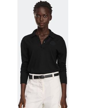 Canada Goose Melrose Knit Long Sleeve Polo - Black