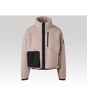 Canada Goose Simcoe Zip Up Fleece Sweater Xs in Natural Lyst