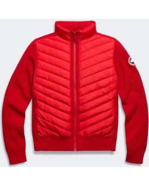 Canada Goose Hybridge Knit Jacket - Red