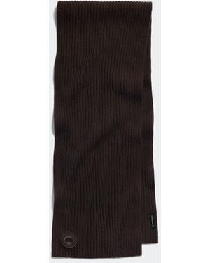 Canada Goose Cashmere Blend Rib Scarf - Black